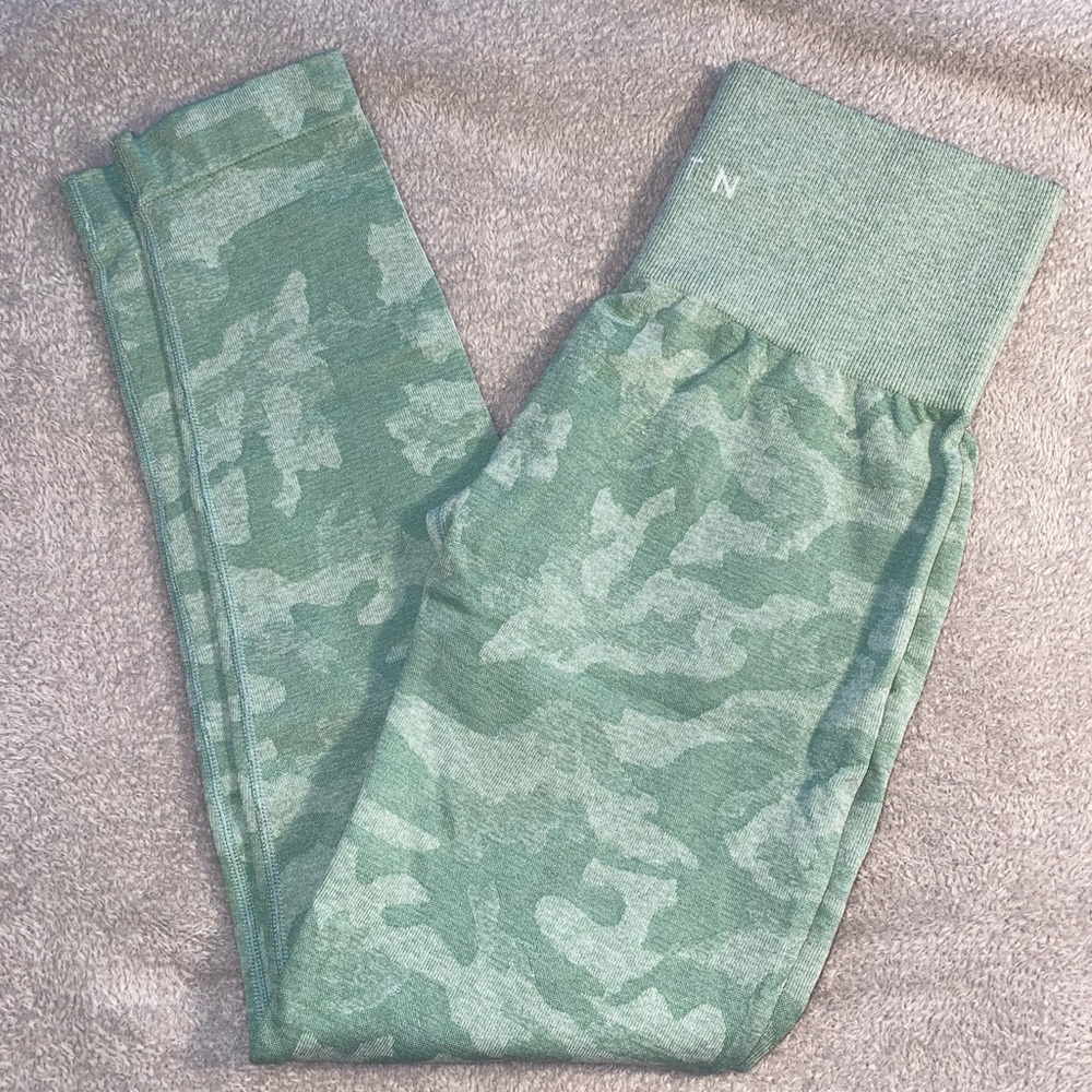 Sage green NVGTN camo leggings